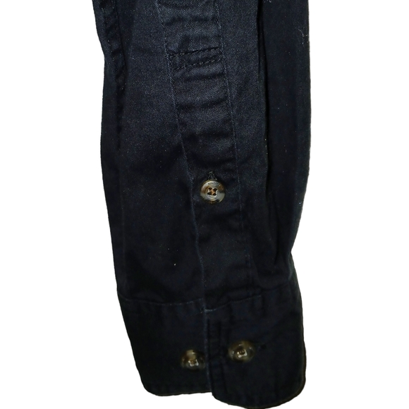 Magellan Outdoors Men's XL Solid Black L/Sleeve Button Down Casual Shirt - Picture 5 of 8